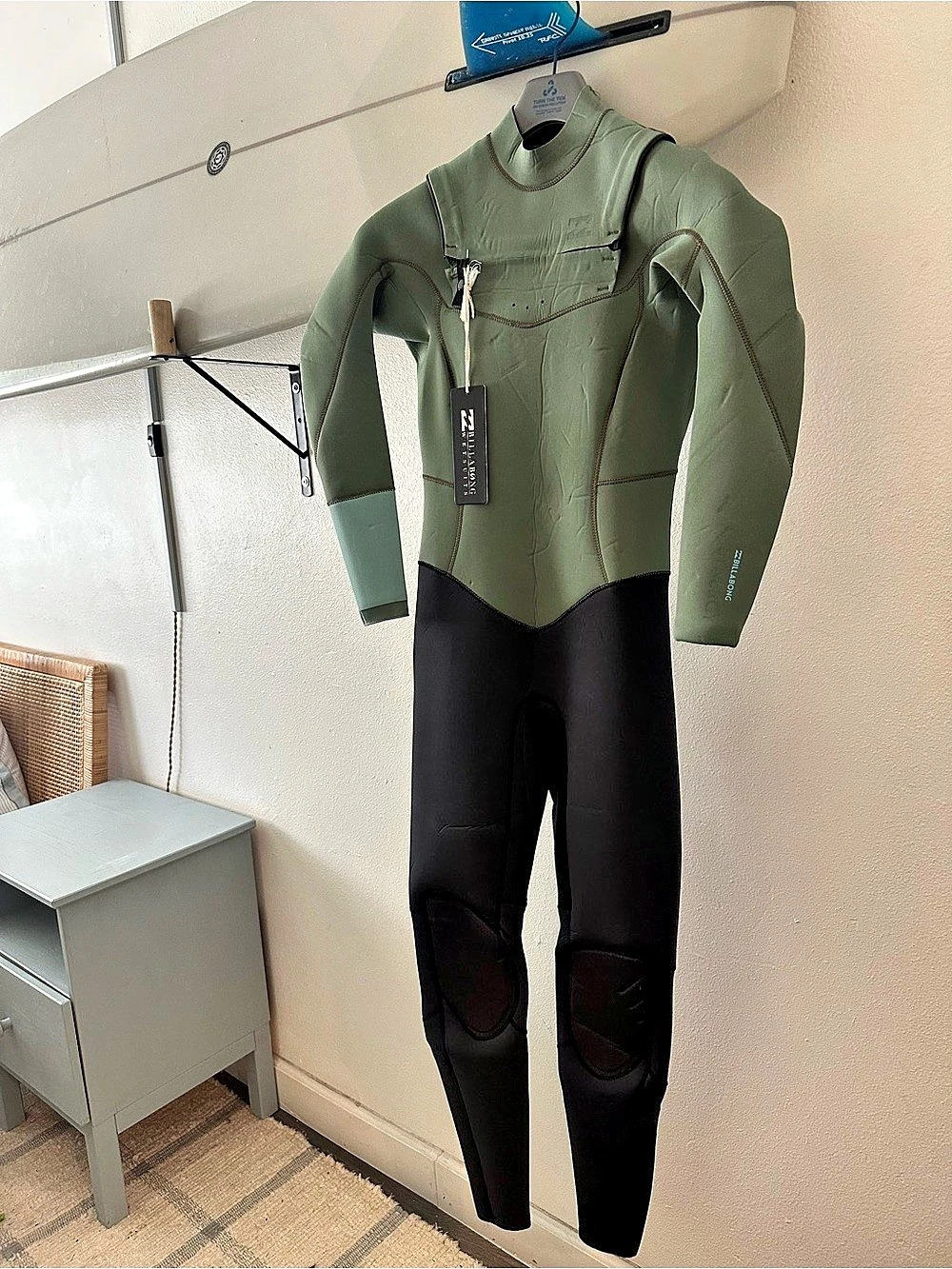 Billabong Synergy Women's Green & Black Wetsuit 3:2, Size 4